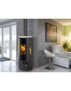 Plieninė krosnelė Romotop Belo 3S 01, keramikos apdaila viršuje