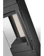 Plieninė krosnelė Romotop Esquina 3G, su kampiniu stiklu, 8kW