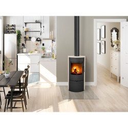 Plieninė krosnelė Romotop Evora 01, su apdaila, 4 kW