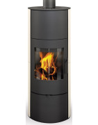 Plieninė krosnelė Romotop Evora 01A, su apdaila ir akumuliacija