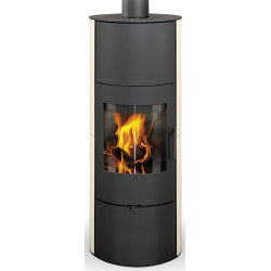 Plieninė krosnelė Romotop Evora 01A, su apdaila ir akumuliacija