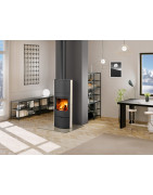 Plieninė krosnelė Romotop Evora 01A, su apdaila ir akumuliacija