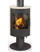 Plieninė krosnelė Romotop Evora T 01, keramikos apdaila, 6.5kW