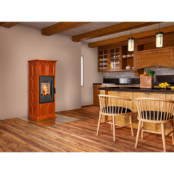 Plieninė krosnelė Romotop Gremio 2G, su apdaila, 7.5 kW