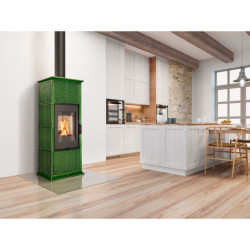 Plieninė krosnelė Romotop Gremio 3G, su apdaila, 7.5 kW