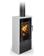 Plieninė krosnelė Romotop Laredo F 01, keramikos apdaila