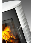 Plieninė krosnelė Romotop Ovalis 01, muilo akmens apdaila, 8 kW