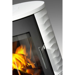 Plieninė krosnelė Romotop Ovalis 01, muilo akmens apdaila, 8 kW