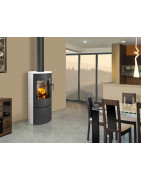 Plieninė krosnelė Romotop Ovalis 01, muilo akmens apdaila, 8 kW