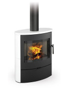Plieninė krosnelė Romotop Navia 01, keramikos apdaila, 6 kW