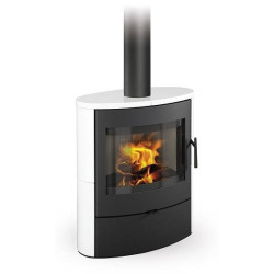 Plieninė krosnelė Romotop Navia 01, keramikos apdaila, 6 kW
