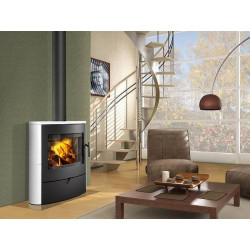 Plieninė krosnelė Romotop Navia 01, keramikos apdaila, 6 kW