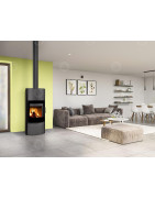 Plieninė krosnelė Romotop Ovalis G 05A, keramikos apdaila, 8 kW