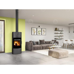 Plieninė krosnelė Romotop Ovalis G 05A, keramikos apdaila, 8 kW