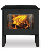 Plieninė krosnelė Romotop Riano 02, su keramikos apdaila, 8kW