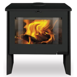 Plieninė krosnelė Romotop Riano 02, su keramikos apdaila, 8kW