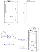 Plieninė krosnelė Romotop Tala N06, 8 kW