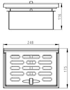 Grotelių komplektas Romotop Cara Rost 01