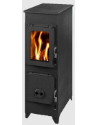 Plieninė krosnelė Thorma Flensburg, juoda, 7 kW