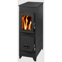 Plieninė krosnelė Thorma Flensburg, juoda, 7 kW