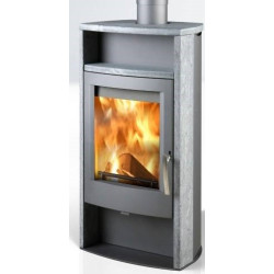 Plieninė krosnelė Thorma Alvesta, pilka, 4 - 12 kW