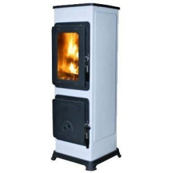 Plieninė krosnelė Thorma Bozen AT, 2.5 - 7.5 kW, balta