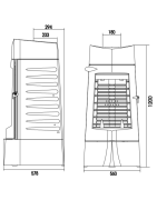 Ketinė krosnelė Invicta Chamane, 21 kW