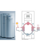 Šilumos siurblys žemė/vanduo Vaillant geoTHERM VWS, 46 kW
