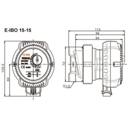 Cirkuliacinis siurblys Ibo E-IBO 15-14
