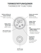 Nešiojamas elektrinis radiatorius Adax Vilje VG11 20 WT, baltas