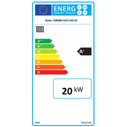 Kieto kuro katilas Termek Duo Uni, 20 kW