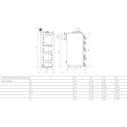 Kieto kuro katilas Termek Duo Uni Plus, 95 kW