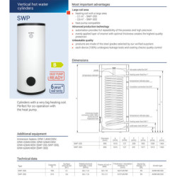 Netiesioginio šildymo vandens šildytuvas Kospel SWP 200