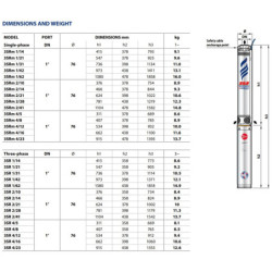 Giluminis vandens siurblys Pedrollo 3SR1/62, 400 V