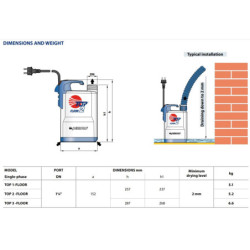 Drenažinis siurblys Pedrollo TOP 3 FLOOR/LA