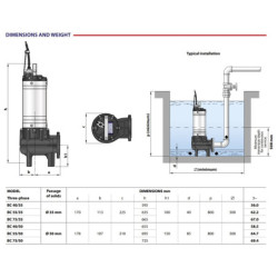 Fekalinis siurblys Pedrollo BC 55/50