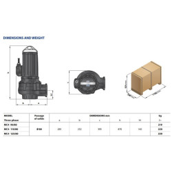 Fekalinis siurblys Pedrollo MC4 110/80, 400 V
