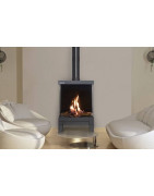 Dujinis židinys Akos Sharp, 9.5 kW, trijų pusių stiklu