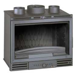 Ketinis židinio ugniakuras Invicta Grande Vision Turbo, 10 kW