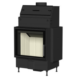 Plieninis židinio ugniakuras Romotop HW2N01, iki 12 kW