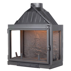 Ketinis židinio ugniakuras Seguin Multivision 8000, iki 16 kW