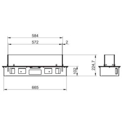 Plieninis bio židinys Spartherm Quadra Inside I SL, 3.3 kW