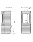 Ketinė krosnelė Invicta Altara, antracito spalvos, 7 kW