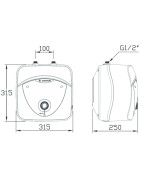 Vandens šildytuvas Ariston ANDRIS LUX 6 UR 5.6L po kriaukle