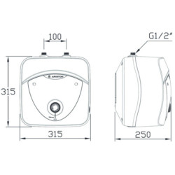 Vandens šildytuvas Ariston ANDRIS LUX 6 UR 5.6L po kriaukle