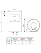 Elektrinis vandens šildytuvas Ariston LYDOS R 50 V