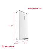 Elektrinis vandens šildytuvas Ariston VELIS PRO 80, 65L