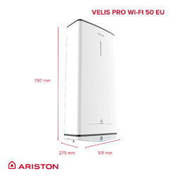 Elektrinis vandens šildytuvas Ariston VELIS PRO Wi-Fi 50, 45L