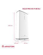 Elektrinis vandens šildytuvas Ariston VELIS PRO Wi-Fi 80, 65L