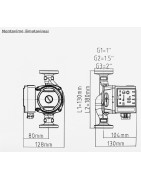 Cirkuliacinis siurblys Ceva SXR 25/4A-180 5-22W 230V max. 4m